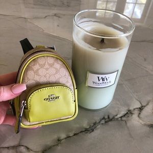 COACH Mini Court Keychain Backpack